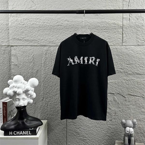 グラフィックロゴ クルーネック AMIRI アミリ コピー 半袖Tシャツ 高品質デザイン 快適フィット カジュアルスタイル