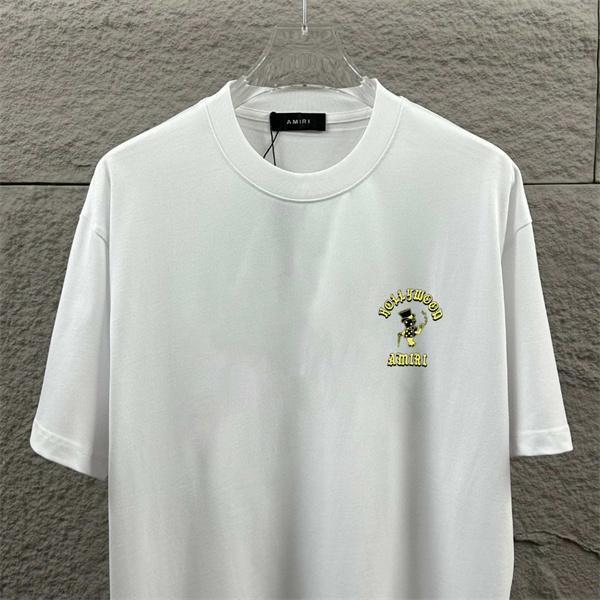 バックプリントデザイン アメリカンテイスト AMIRI アミリ コピー 半袖Tシャツ ルーズシルエット 快適フィット おしゃれアイテム