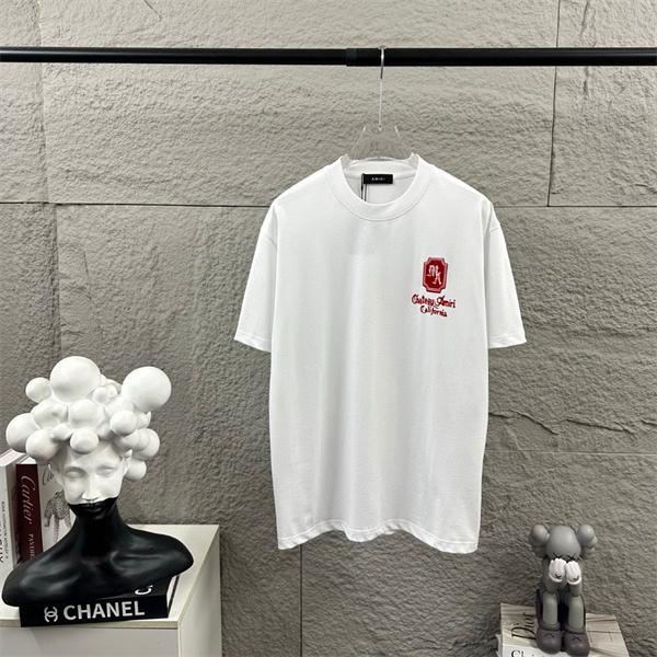 ミニマルデザイン クルーネック仕様 AMIRI アミリ コピー 半袖Tシャツ 柔らかな着用感 大人カジュアル 注目アイテム