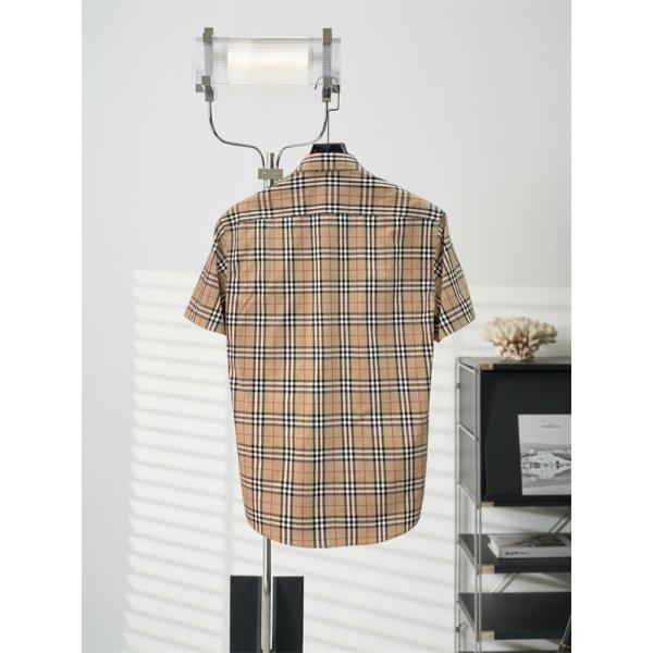 パターンシャツ ボタンフロント ナチュラルライン BURBERRY バーバリー コピー 半袖シャツ 大人カジュアル 話題モデル