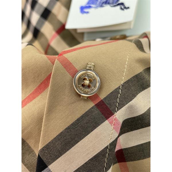 オールチェックデザイン レギュラーカラー アーカイブ感のある雰囲気 BURBERRY バーバリー コピー 半袖シャツ 旬コーデ
