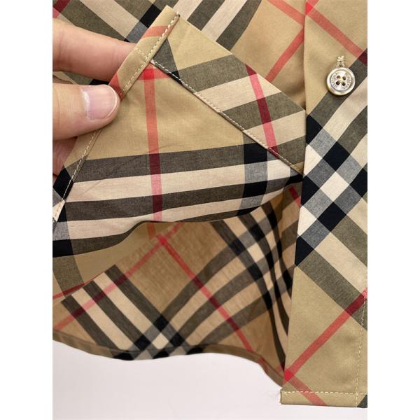 オールチェックデザイン レギュラーカラー アーカイブ感のある雰囲気 BURBERRY バーバリー コピー 半袖シャツ 旬コーデ