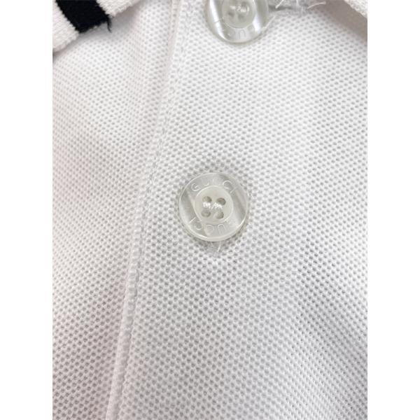 襟ラインデザイン ワンポイント刺繍 ハーフボタン仕様 GUCCI グッチ コピー ポロシャツ プレッピースタイル 人気上昇