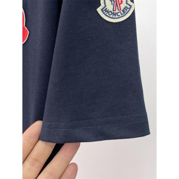 ブランドパッチデザイン ストレートシルエット 軽快な着用感 MONCLER モンクレール コピー 半袖Tシャツ 休日コーデ 注目スタイル