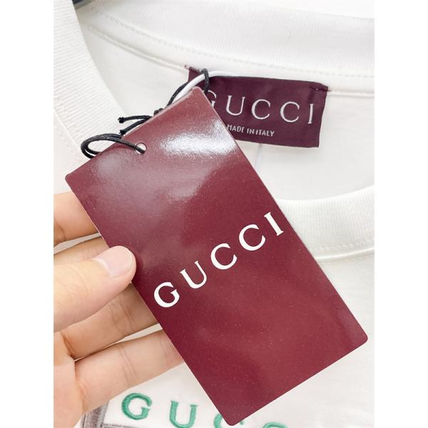 アイコンモチーフ コットンライク素材 ストレートフォルム GUCCI グッチ コピー 半袖Tシャツ レトロテイスト 売れ筋モデル