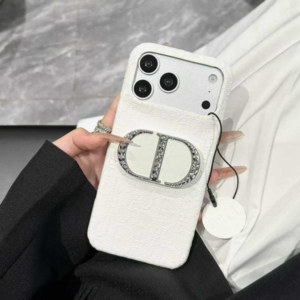 コーデ映え ビジュー装飾 Dior スマホケース 豊富なカラー展開 ディオール 背面デザイン