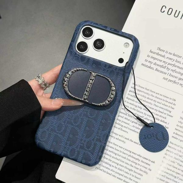 コーデ映え ビジュー装飾 Dior スマホケース 豊富なカラー展開 ディオール 背面デザイン
