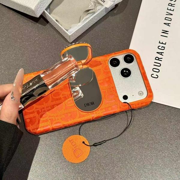 コーデ映え ビジュー装飾 Dior スマホケース 豊富なカラー展開 ディオール 背面デザイン