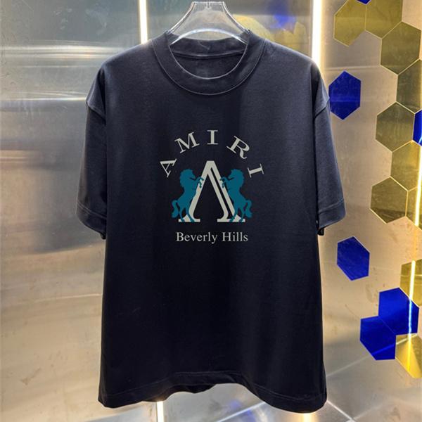 フロントプリント アートロゴデザイン コットンウェア AMIRI アミリ コピー 半袖Tシャツ ヴィンテージテイスト ストリートファッション