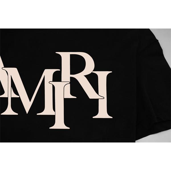 ビッグロゴグラフィック クルーネック 2026新作 AMIRI アミリ コピー 半袖Tシャツ ブランドアイコン シンプルモード
