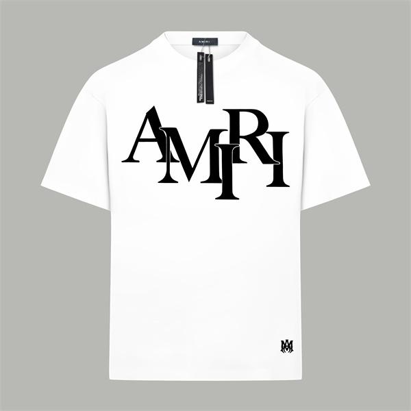 ビッグロゴグラフィック クルーネック 2026新作 AMIRI アミリ コピー 半袖Tシャツ ブランドアイコン シンプルモード