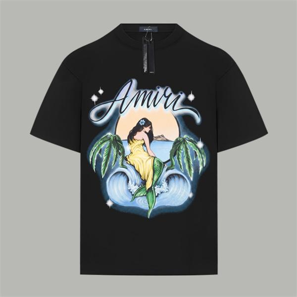 イラストプリント コットンウェア 軽やかな着心地 AMIRI アミリ コピー 半袖Tシャツ 夏カジュアル 人気モデル