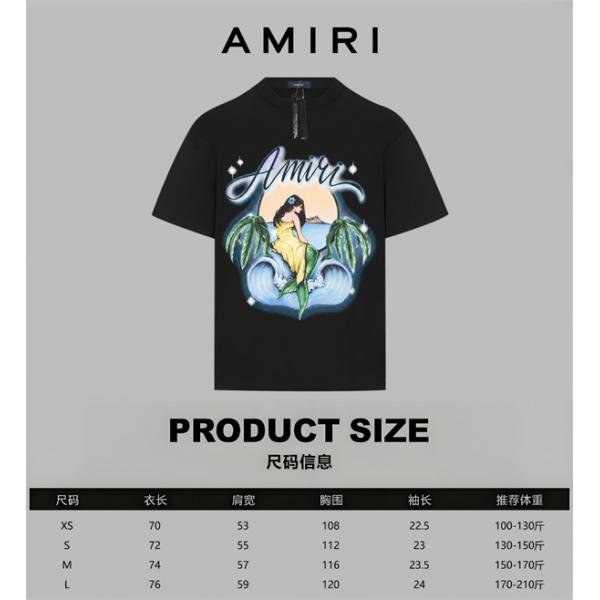 イラストプリント コットンウェア 軽やかな着心地 AMIRI アミリ コピー 半袖Tシャツ 夏カジュアル 人気モデル