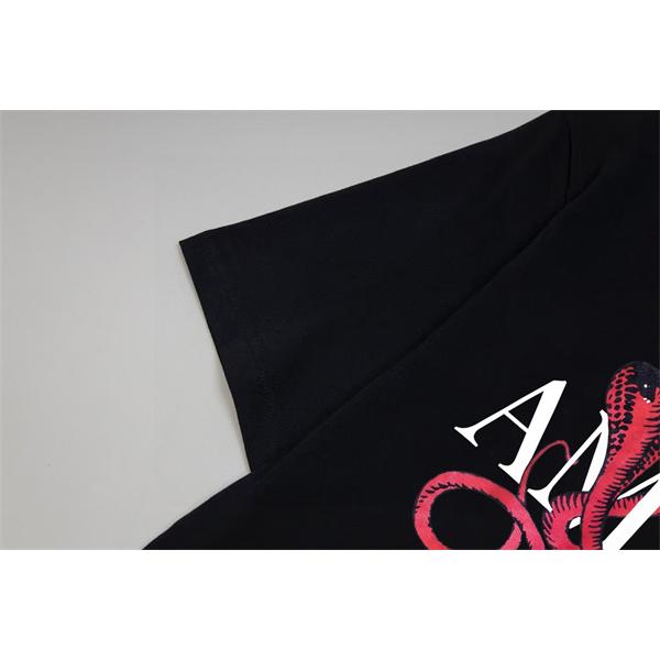 アニマルモチーフ ロゴデザイン モードカジュアル AMIRI アミリ コピー 半袖Tシャツ 休日スタイル 売れ筋アイテム