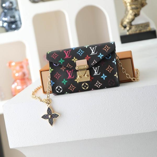 限定コレクション M4625Z ブラックマルチカラー チェーンウォレット ルイ・ヴィトン Sロック仕様 Louis Vuitton