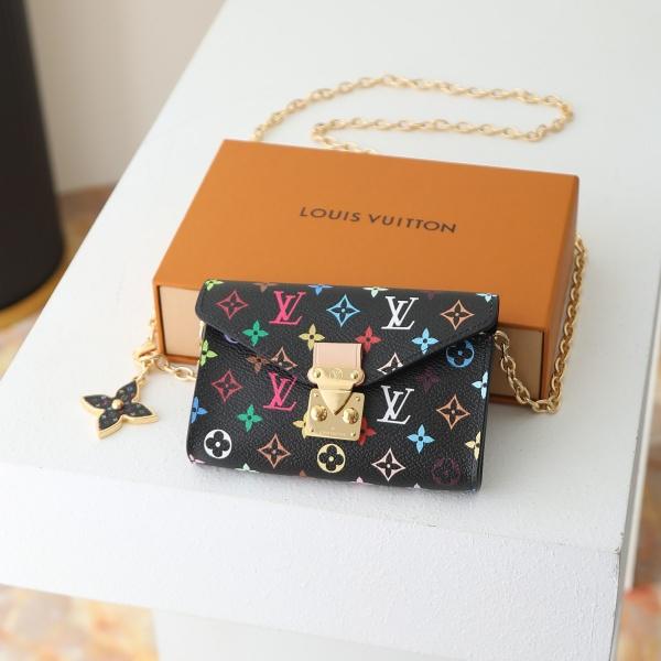限定コレクション M4625Z ブラックマルチカラー チェーンウォレット ルイ・ヴィトン Sロック仕様 Louis Vuitton