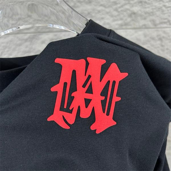 バックグラフィック Hollywoodモチーフ ロゴプリント AMIRI アミリ コピー 半袖Tシャツ クルーネック 2026トレンド