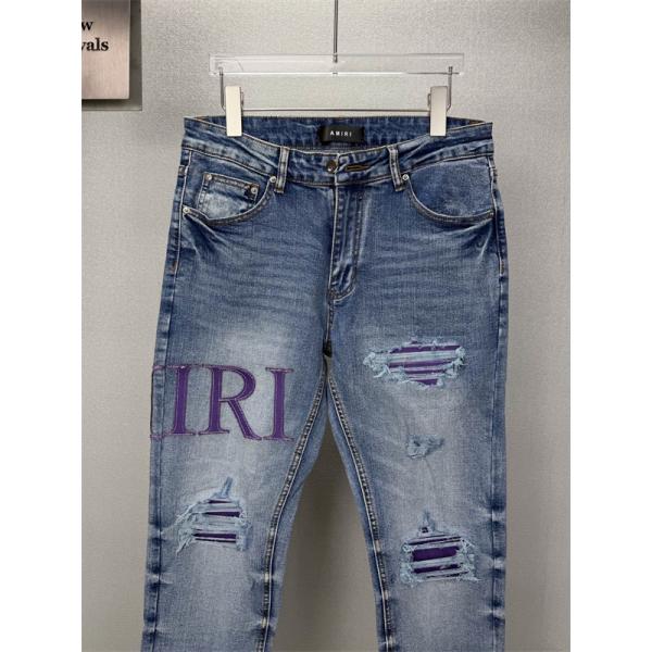 ロゴアクセント フェードウォッシュ リペアディテール AMIRI アミリ コピー ジーンズ ストリートカジュアル 人気アイテム