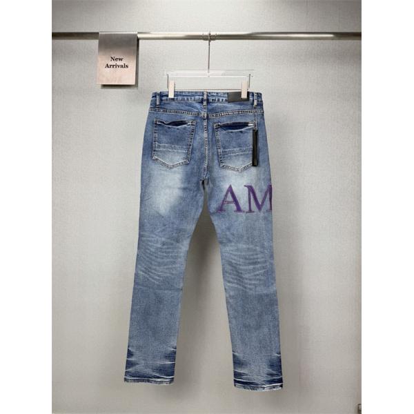ロゴアクセント フェードウォッシュ リペアディテール AMIRI アミリ コピー ジーンズ ストリートカジュアル 人気アイテム