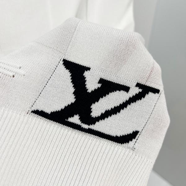 注目度UP 市松編みが映える Louis Vuitton ポロシャツ 裾モチーフ入りルイ・ヴィトン新作