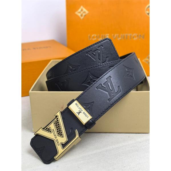 モノグラム型押し ゴールドLVバックル ハニカム装飾 LOUIS VUITTON ルイヴィトン コピー ベルト 新作注目