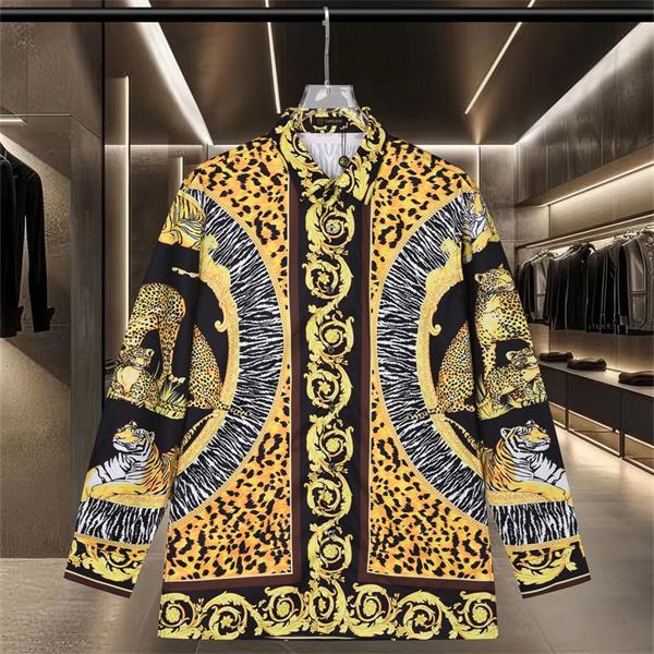 アニマルミックス 虎＆レオパード総柄 バロック装飾 VERSACE