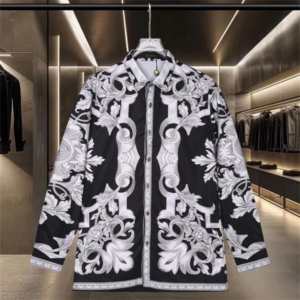 新作注目 アカンサス総柄 クラシカルモード VERSACE ヴェルサーチ コピー 長袖シャツ コーデ映え