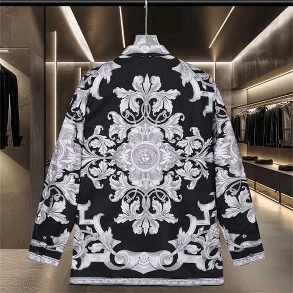 新作注目 アカンサス総柄 クラシカルモード VERSACE ヴェルサーチ コピー 長袖シャツ コーデ映え