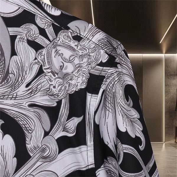 新作注目 アカンサス総柄 クラシカルモード VERSACE ヴェルサーチ コピー 長袖シャツ コーデ映え