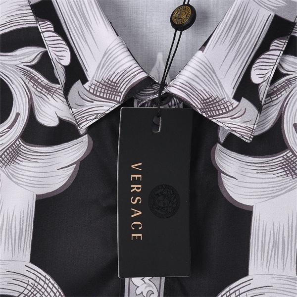 新作注目 アカンサス総柄 クラシカルモード VERSACE ヴェルサーチ コピー 長袖シャツ コーデ映え
