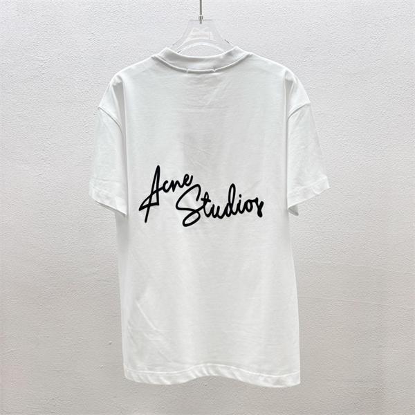 厚手コットン ボックスシルエット ACNE STUDIOS アクネストゥディオズ コピー 半袖Tシャツ 完売期待 旬の本命