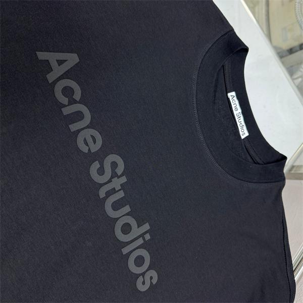 立体レタリング エンボス加工 上質コットン ACNE STUDIOS アクネストゥディオズ コピー 半袖Tシャツ 話題沸騰