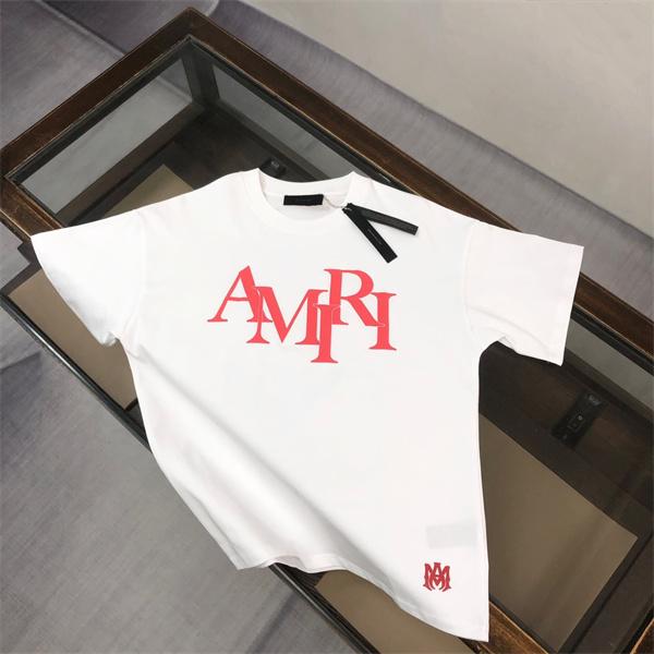 オーバーラップタイポグラフィ 裾ミニエンブレム ワイドフォルム AMIRI アミリ コピー 半袖Tシャツ 海外人気