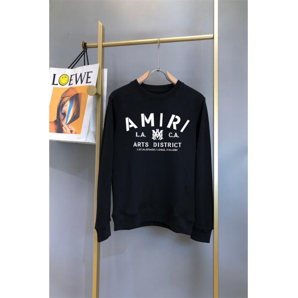 L.A. ARTS DISTRICTプリント ドロップショルダー リブ仕立て AMIRI アミリ コピー トレーナー 都会派注目