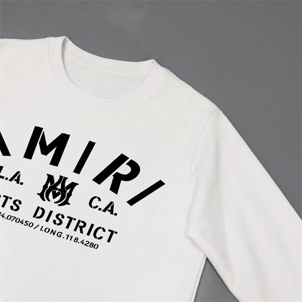 L.A. ARTS DISTRICTプリント ドロップショルダー リブ仕立て AMIRI アミリ コピー トレーナー 都会派注目