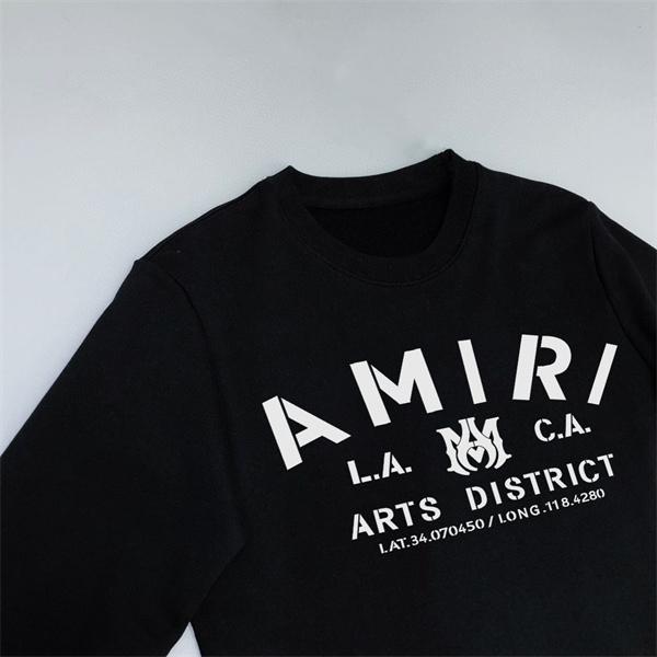 L.A. ARTS DISTRICTプリント ドロップショルダー リブ仕立て AMIRI アミリ コピー トレーナー 都会派注目