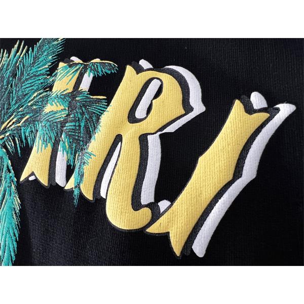 カリフォルニアグラフィック パームツリープリント 厚手コットン AMIRI アミリ コピー クルーネックスウェット レトロ注目