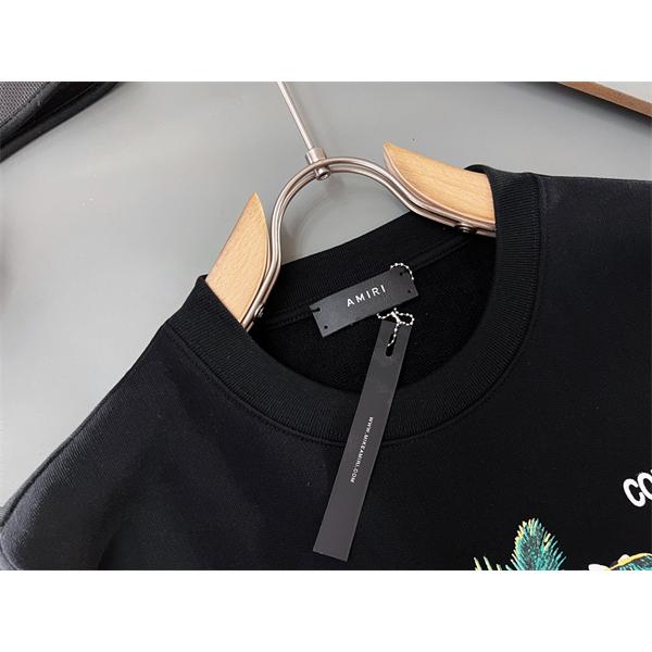 カリフォルニアグラフィック パームツリープリント 厚手コットン AMIRI アミリ コピー クルーネックスウェット レトロ注目