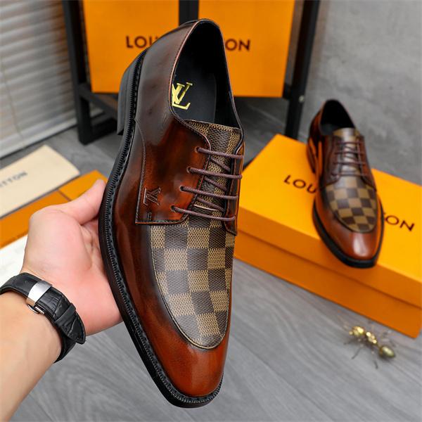 足馴染みのいい 2026春夏  スリップオン 柔軟 ルイ ヴィトンビジネスシューズコピー LOUIS VUITTON  激安(日本最大級)