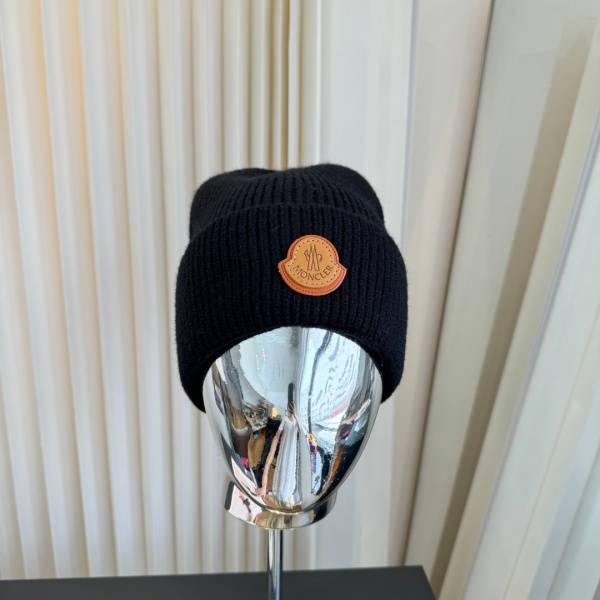 シーズン主力 モンクレール 防寒ニット帽 折り返し仕様 MONCLER 激安 柔らかタッチ