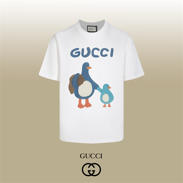 親子モチーフ 配色グラフィック 快適フォルム GUCCI グッチ コピー 半袖Tシャツ デイリー主力 売れ筋有望