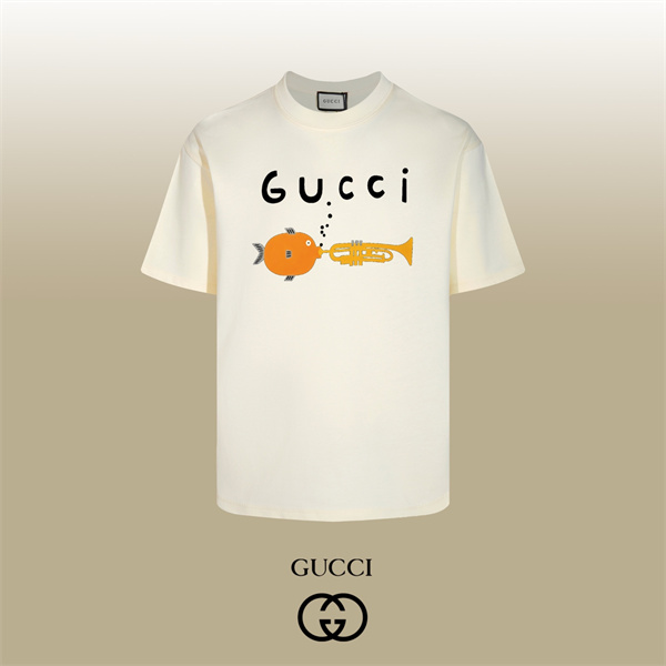 ミュージックアニマル 軽快コットン 品質重視 GUCCI グッチ コピー 半袖Tシャツ コーデ主役 新着セレクト