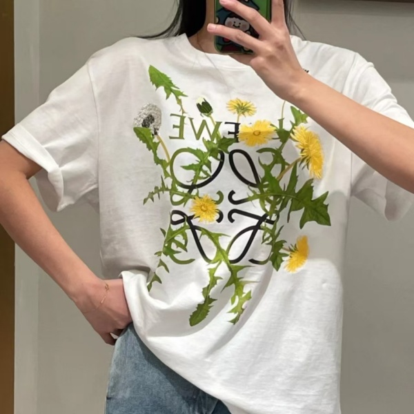 コーデ主役 LOEWE デジタルプリント 半袖Tシャツ こなれ見え ロエベ 快適フィット