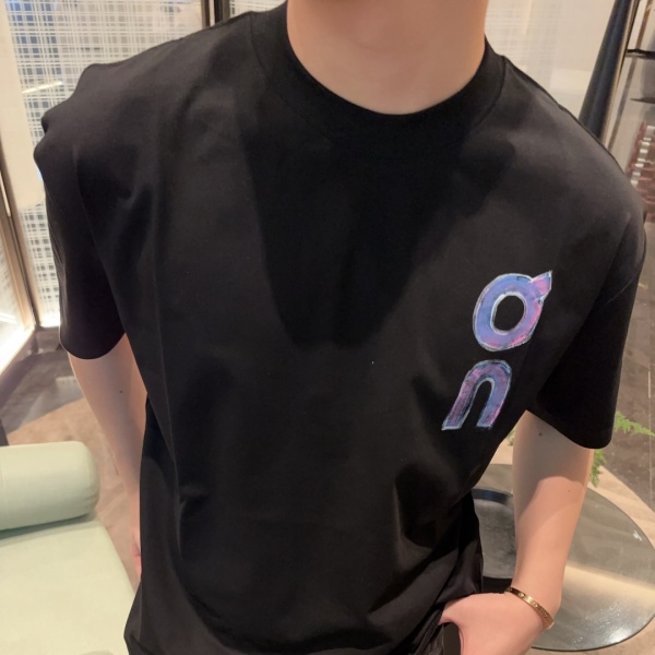 新作注目 手描きグラフィック ロエベ 半袖Tシャツ バックプリント LOEWE ゆったりシルエット