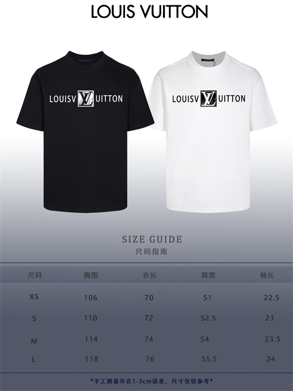 スクエアエンブレム 直線ロゴ 快適コットン LOUIS VUITTON ルイヴィトン コピー 半袖Tシャツ 売れ行き好調