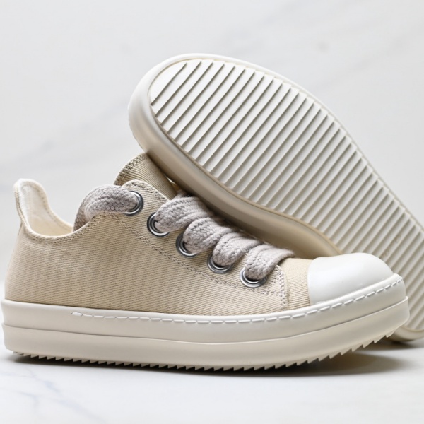 海外人気 DRKSHDW Rick Owens 激安 キャンバスシューズ ボリュームレース 耐久ソール 洗練シルエット リック・オウエンス