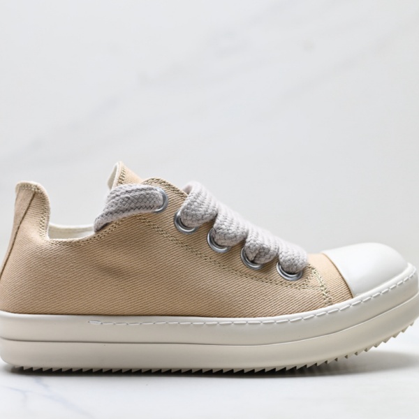 海外人気 DRKSHDW Rick Owens 激安 キャンバスシューズ ボリュームレース 耐久ソール 洗練シルエット リック・オウエンス