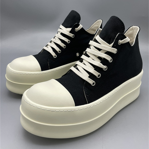 モノトーン配色 軽快フィット ストリート主力 RICK OWENS リック・オウエンス コピー レースアップスニーカー 海外人気