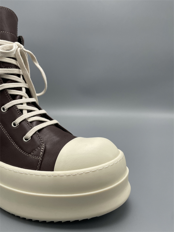 ジップ開閉 シャークソール RICK OWENS リック・オウエンス コピー レースアップブーツスニーカー 洗練された足元 旬度抜群