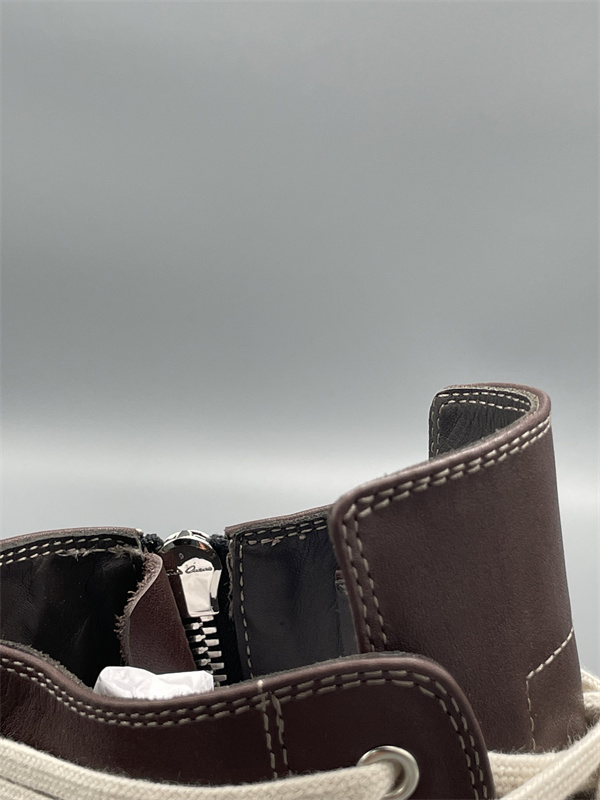 ジップ開閉 シャークソール RICK OWENS リック・オウエンス コピー レースアップブーツスニーカー 洗練された足元 旬度抜群